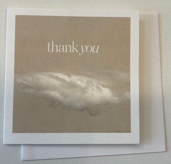 Justine Taylor 'Plane Space' thank-you card