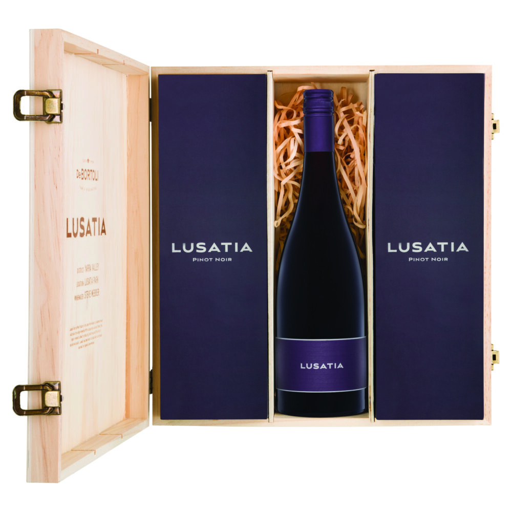 Lusatia Pinot Noir wine wooden gift box Lusatia Pinot Noir wine wooden gift box